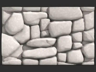 Dense Stone Partition Asset 3D print model purchase