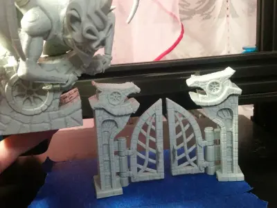 Fantasy main entrance 3d print 3D print model