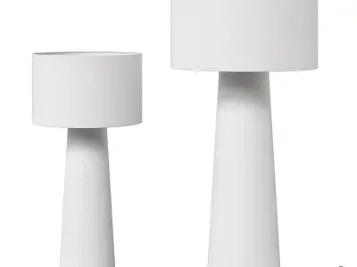 Axya floor lamp Nordic 3D model
