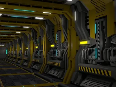 Sci Fi Corridor     3D model