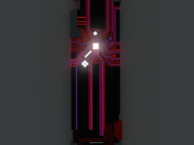 Cyberpunk Biochip 3D Model Free low-poly 3D model