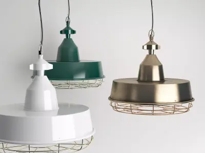 Gasby industrial pendant light 3D model