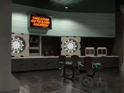 Sci-fi factory 3D model purchase