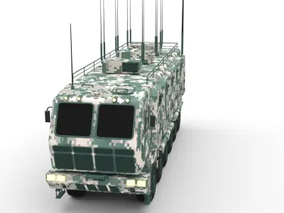 mobile command center 3D model