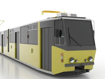 Tatra KT8D5R-N2S Low Low-poly 3D model