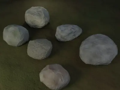 Rock Collection 2 - Procedural Textures 3D model