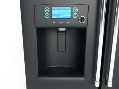 Cafe ENERGY STAR Smart Counter-Depth French-Door Refrigerator  3D model