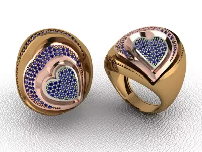 light gram ring-58 3D print model