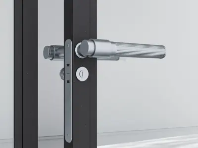 Aluminium door 304 3D model
