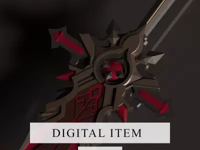 Genshin Impact - Wolfs Gravestone - 3d file stl 3D print model