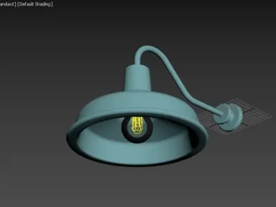 Barn Lamp WM Light Low-poly 3D model