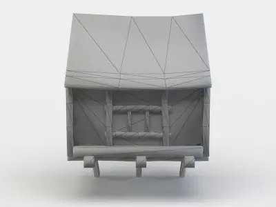 House oriel Low-poly 3D model