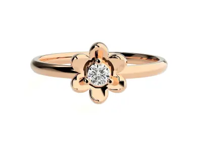 Women ring 3D print model 136