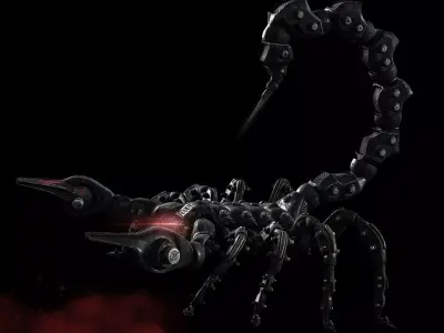 Scorpion Robot Low-poly 3D model