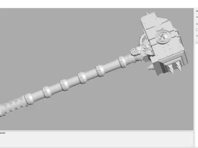 Weapon - hammer 3D print model