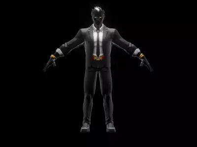 Sunspot From Marvel Contest Of Champion Low-poly 3D model