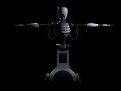 Mime Bot -- FNAF Security Breach Low-poly 3D model