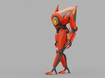 Android   rigged - animated character 3D model