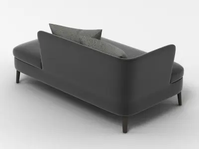 B and B Italia Chaise Lounge 3D model