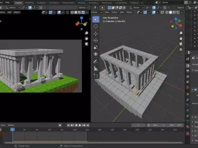Minecraft Cubes Free low-poly 3D model