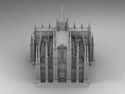 Chicago cathedral  3D print model