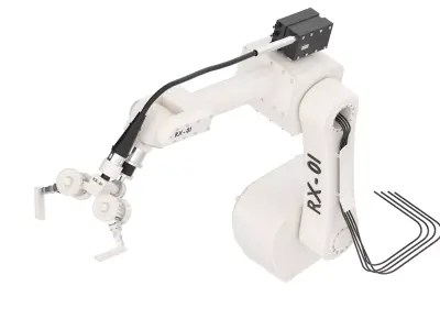 Mechanical ARM Low-poly 3D model Low-poly