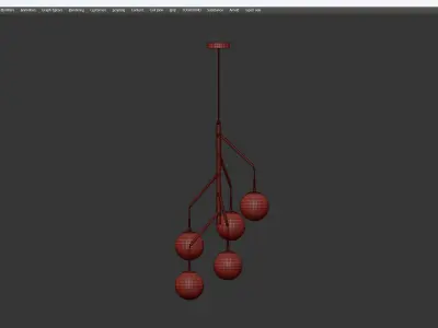 TREE pendant Low-poly 3D model