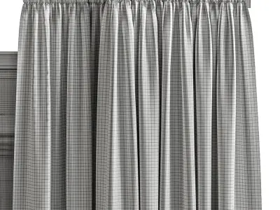  Curtain modern 3 3D model