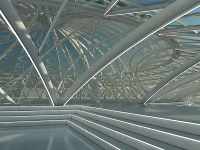 Futuristic Interior Scene 22 3D model