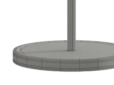 margin table lamp Low-poly 3D model