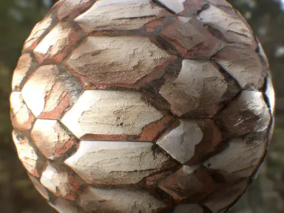 Ancient Stone Walls - 5 Substance Materials - sbsar Texture