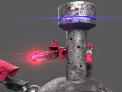 Omega Reaper Spiderbot Aries Reborn Low-poly 3D model