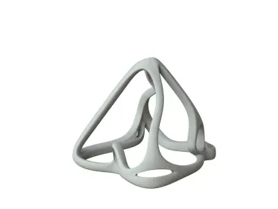 SciFi Cube Object No 62341 Low Poly Shape Low-poly 3D model