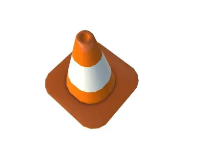 Road Cone Low-poly 3D model buy