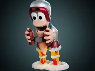 Worms - Jetpack 3D print model