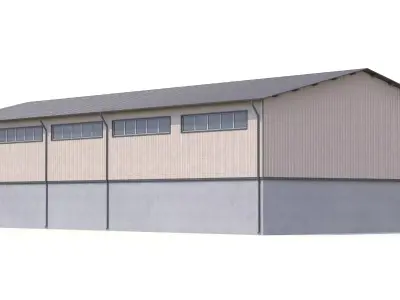 Industrial Building 40 PBR Low-poly 3D model