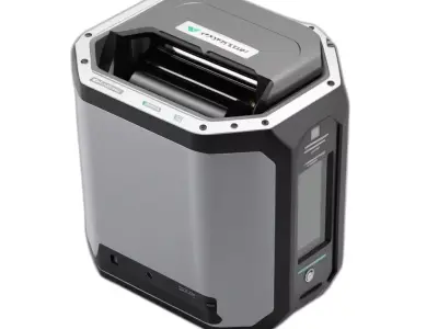 SciFi Hexagonal Industrial Device Low-poly 3D model