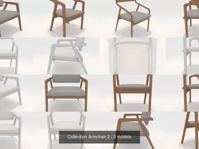 Collection Armchair 2 3D Model Pack