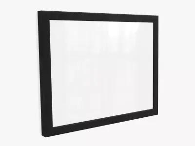 Small Whiteboard Low-poly 3D model