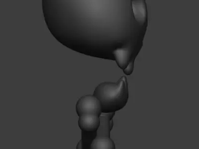 Golden skull sculpt 3D model