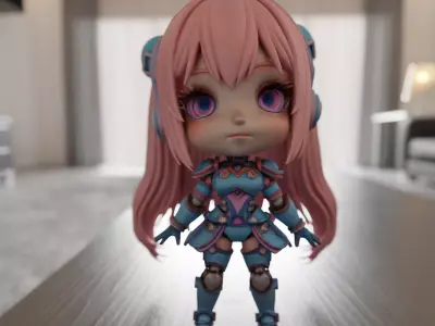 android chibi 3D print model