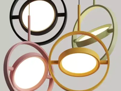 Kaishi Makeup Pendant Lamps 3D model