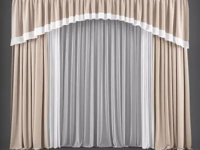 Curtain 3D model 22 3D model