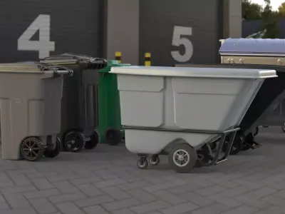 Free 23 Urban Trash and Garbage 3D Models  Indoor and Outdoor   Free 3D model