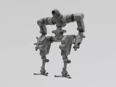 Mecha - Prototype 003 Low-poly 3D model