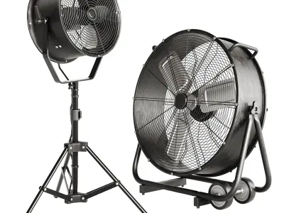 Industrial fans 3D model