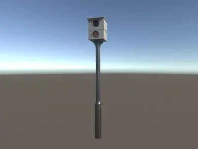 Speed Trap PBR Low-poly 3D model