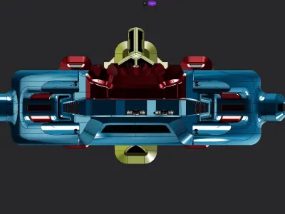 ARN-04 Sci-Fi Refueling Station 3D print model
