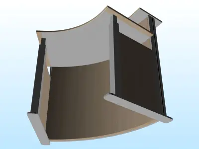 RECEPTION DESK 01 3D model