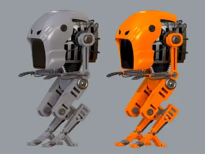 Robot 1 Low-poly 3D model